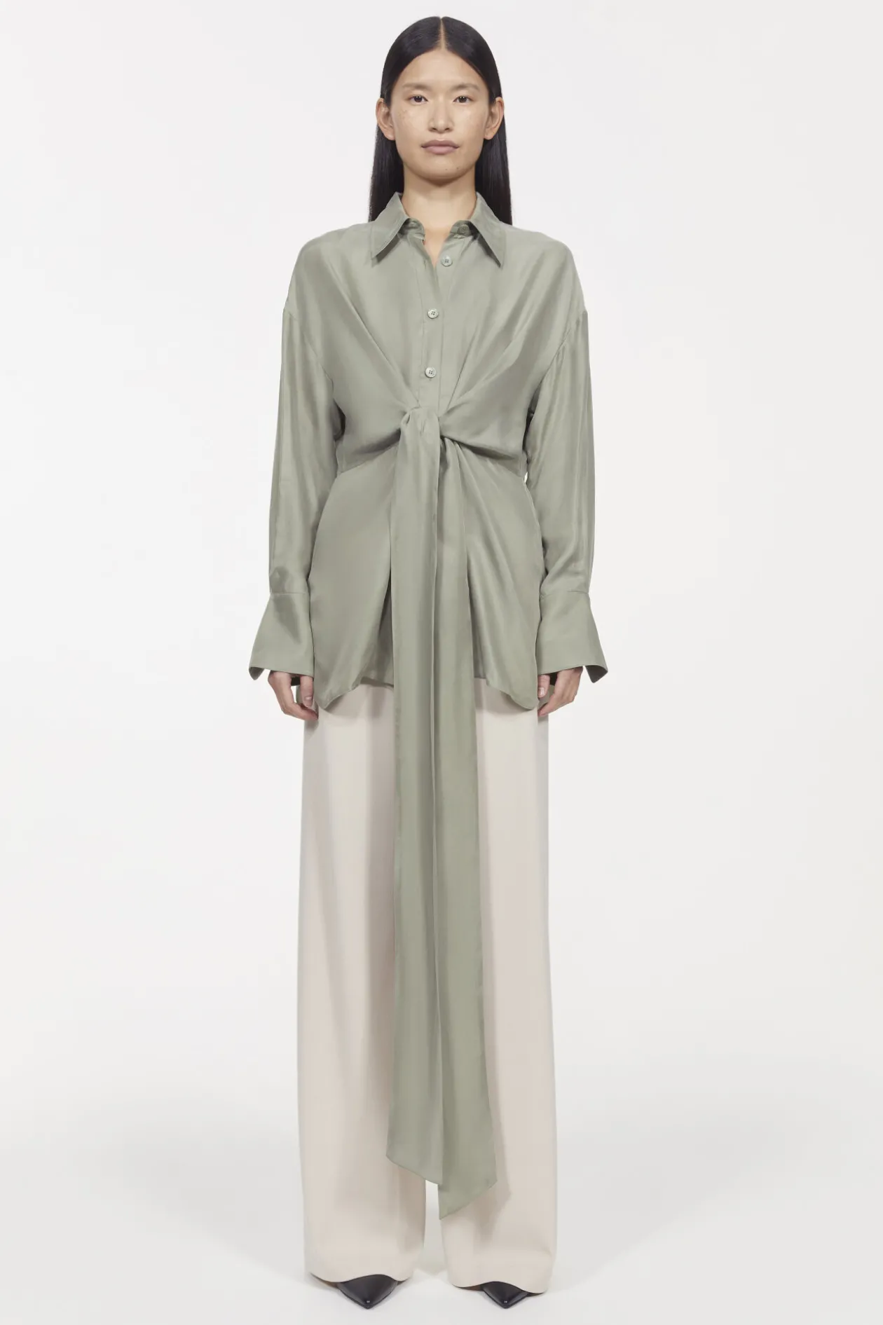 Almond Peach Twill Shirt Rodebjer