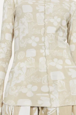 Columbina Sketchbook Jersey Top Rodebjer