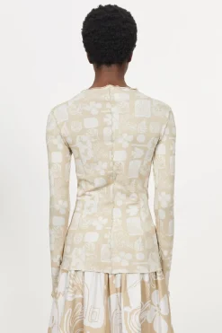 Columbina Sketchbook Jersey Top Rodebjer