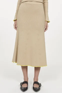 Fly Rib Knitted Skirt Rodebjer