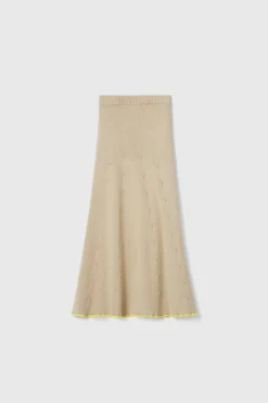 Fly Rib Knitted Skirt Rodebjer