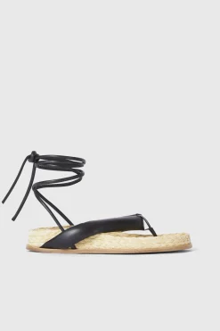 Santorino Straw Sandals Rodebjer