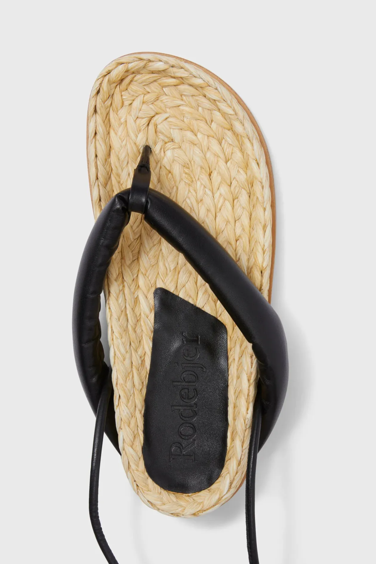 Santorino Straw Sandals Rodebjer