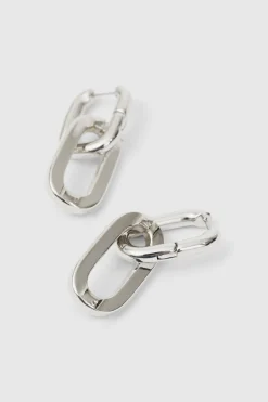 Sphere Plain Metallic Silver Earring Rodebjer